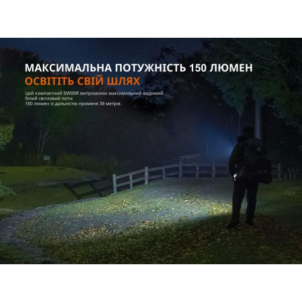 Купити Ліхтар ручний Fenix SW05R-UV LED чорний