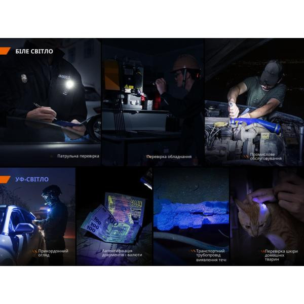 Купити Ліхтар ручний Fenix SW05R-UV LED чорний