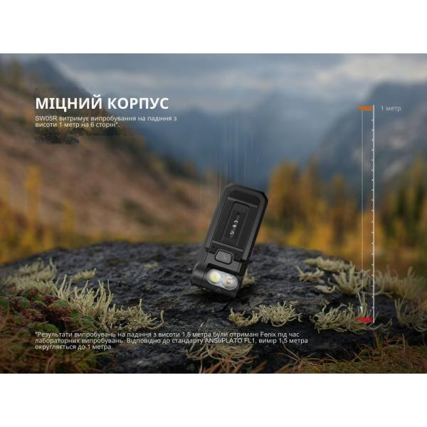 Купити Ліхтар ручний Fenix SW05R-UV LED чорний