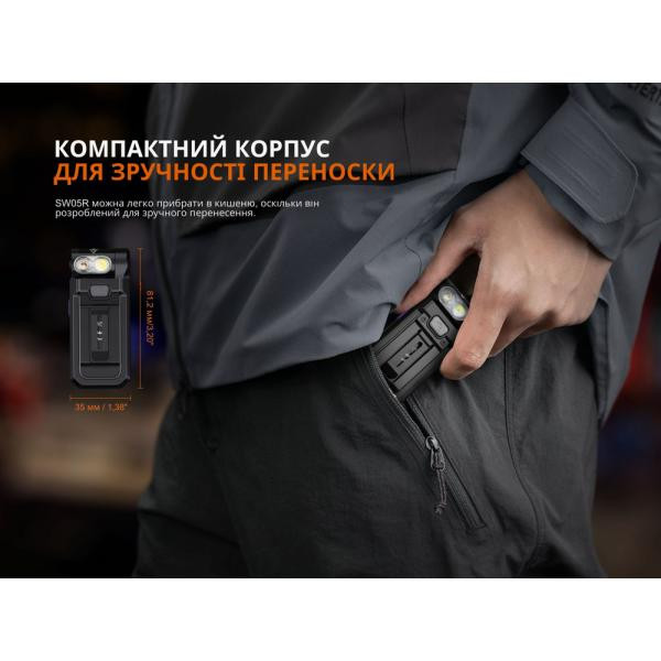Купити Ліхтар ручний Fenix SW05R-UV LED чорний