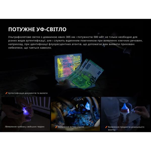 Купити Ліхтар наключний Fenix E06R бірюзовий