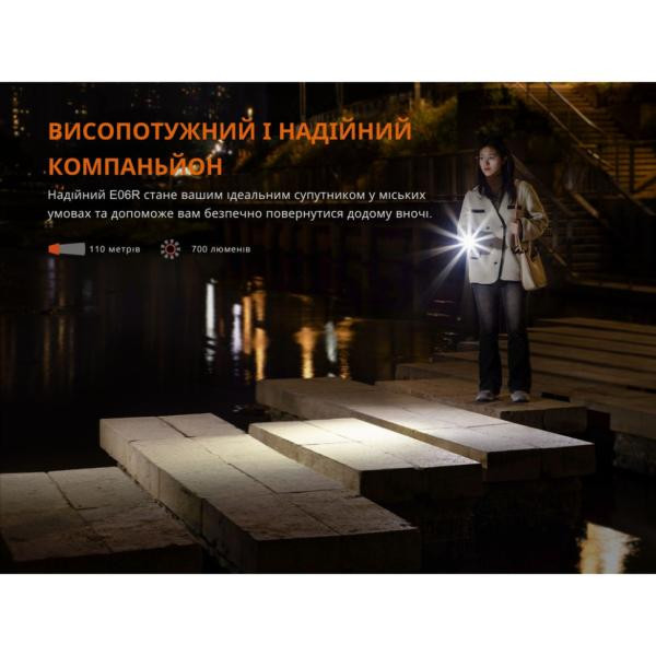 Купити Ліхтар наключний Fenix E06R бірюзовий