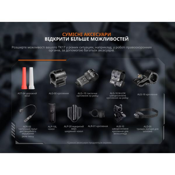 Купити Тактичний ліхтар ручний Fenix TK17