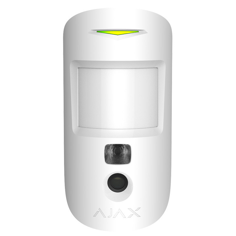 Купить Беспроводной датчик движения Ajax MotionCam (PhOD) с поддержкой фотоверификации тревог белый