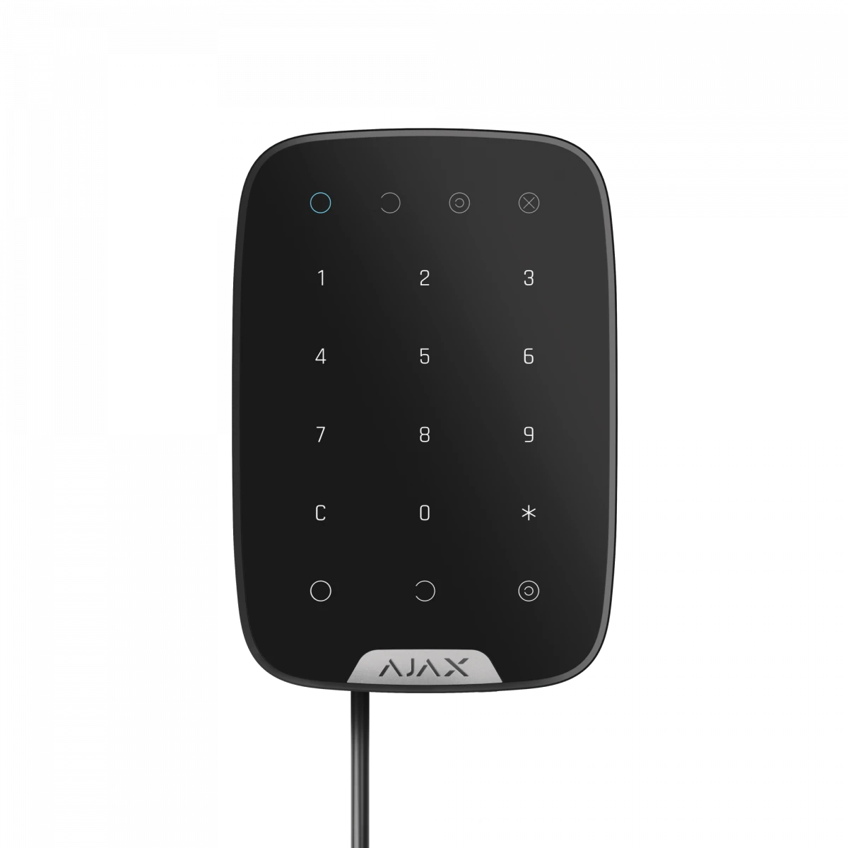 Купить Проводная сенсорная клавиатура Ajax KeyPad Fibra черная