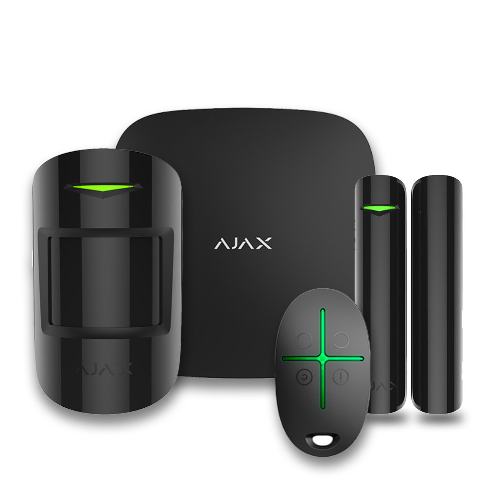 Купить Комплект беспроводной сигнализации Ajax StarterKit Черный
