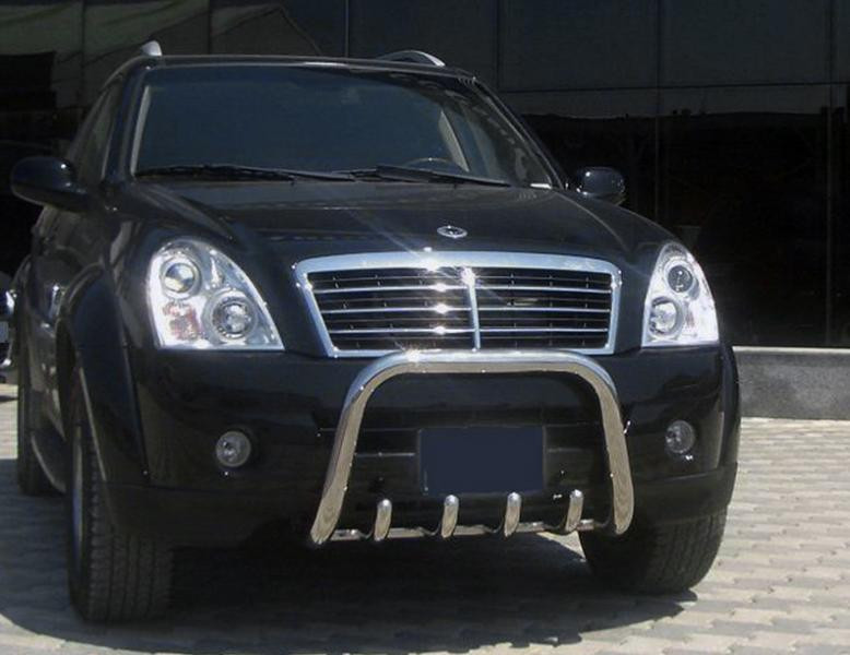 Купити Кенгурятник QT006 (нерж) для SsangYong Rexton I 2001-2017 рр