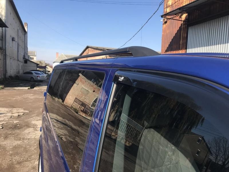 Купити Рейлінги Чорні Коротка база, Пластикові ніжки для Volkswagen T6