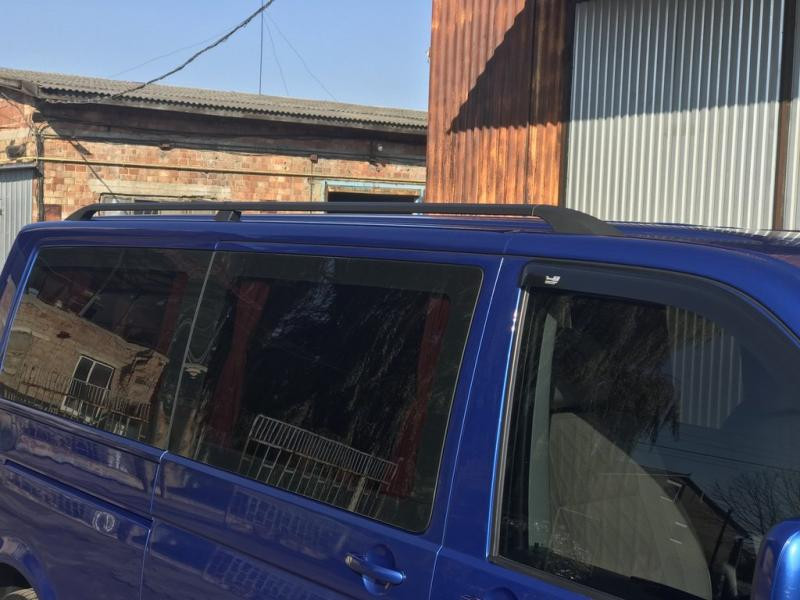 Купити Рейлінги Чорні Коротка база, Пластикові ніжки для Volkswagen T6