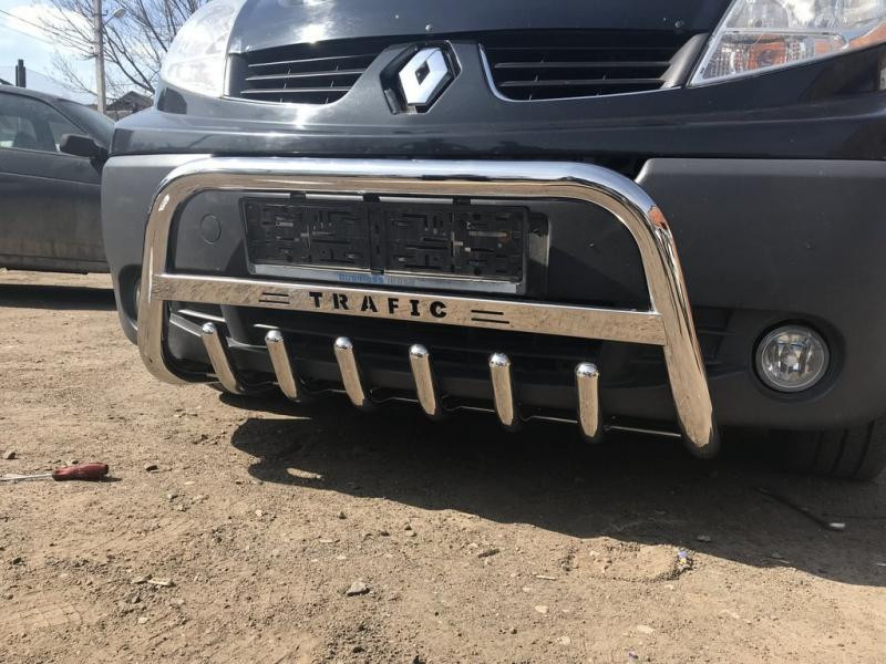 Купити Кенгурятник WT003-4 (нерж.) Без напису для Renault Trafic 2001-2015 рр