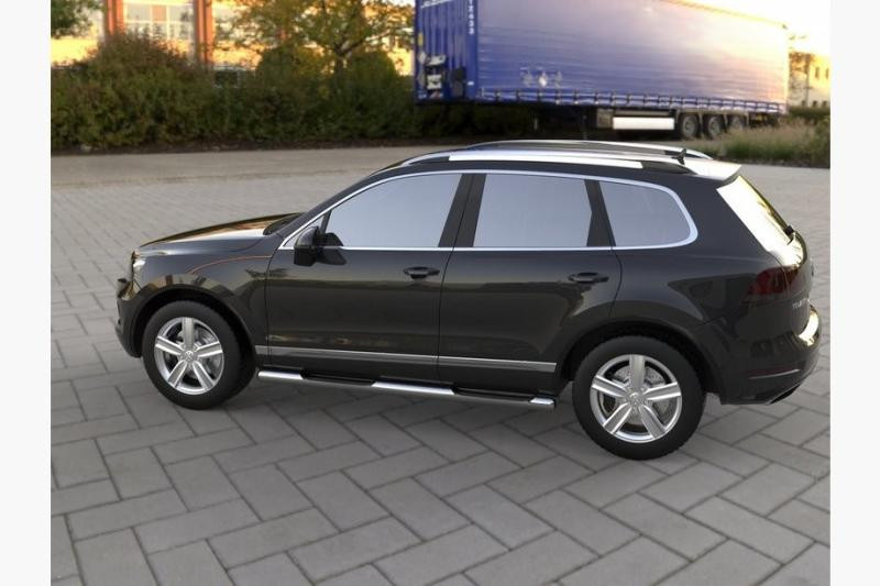 Купить Боковые трубы (2 шт, нерж) для Volkswagen Touareg 2010-2018 гг