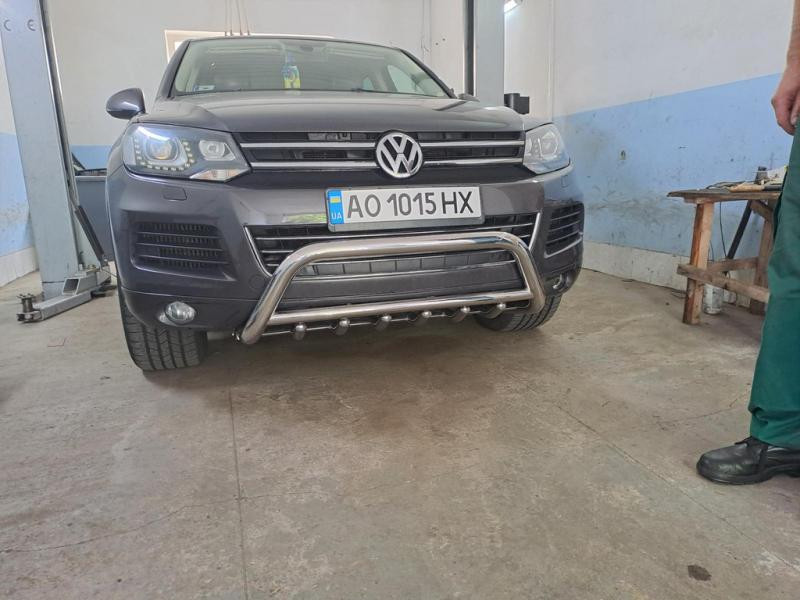 Купити Кенгурятник WT003 (нерж) для Volkswagen Touareg 2010-2018 рр