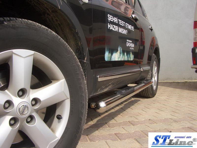 Купити Бічні труби (2 шт., нерж.) для Nissan Qashqai 2010-2014рр