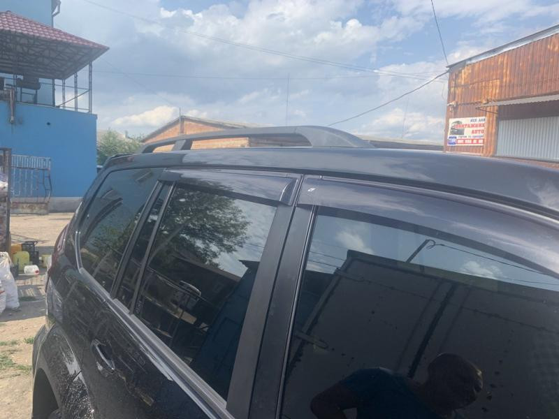 Купить Рейлинги Черные турецкие Пластиковые ножки для Toyota Land Cruiser Prado 120