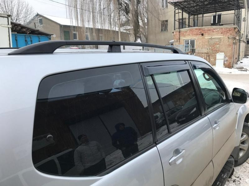 Купить Рейлинги Черные турецкие Пластиковые ножки для Toyota Land Cruiser Prado 120