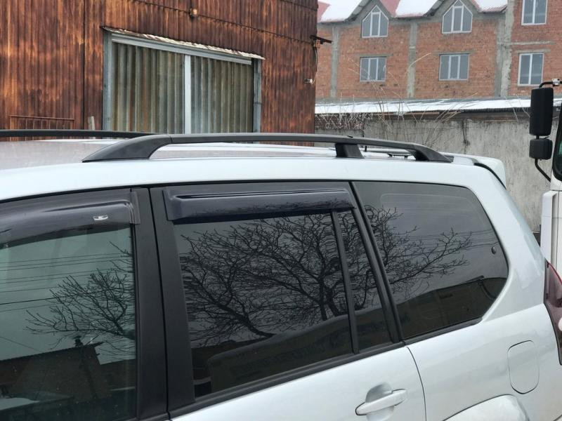 Купить Рейлинги Черные турецкие Пластиковые ножки для Toyota Land Cruiser Prado 120