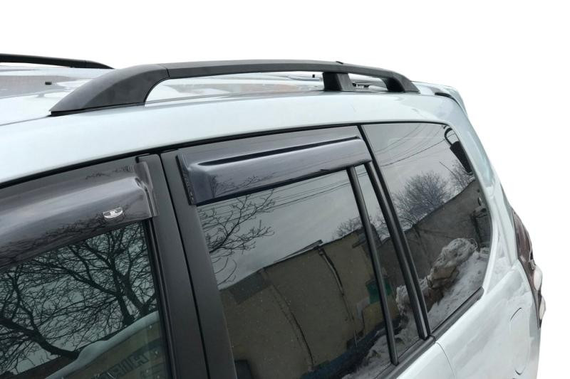 Купить Рейлинги Черные турецкие Пластиковые ножки для Toyota Land Cruiser Prado 120