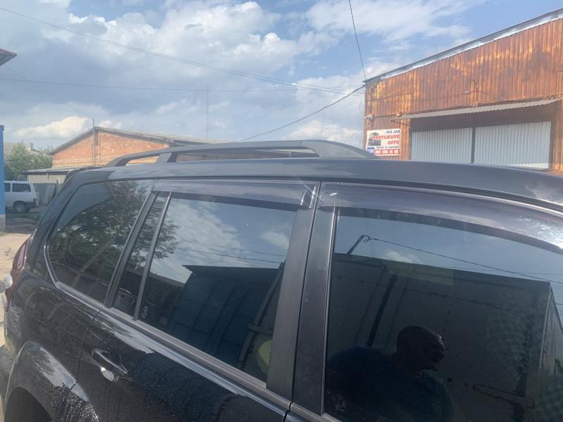 Купить Рейлинги Черные турецкие Пластиковые ножки для Toyota Land Cruiser Prado 120