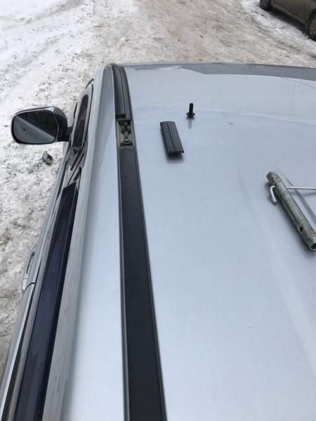 Купить Рейлинги Черные турецкие Пластиковые ножки для Toyota Land Cruiser Prado 120