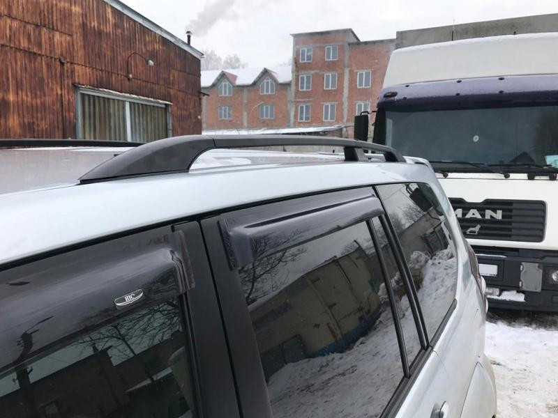 Купить Рейлинги Черные турецкие Пластиковые ножки для Toyota Land Cruiser Prado 120