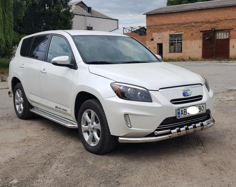 Купити Бокові пороги Premium (2 шт., нерж) 60 мм для Toyota Rav 4 2006-2013 рр