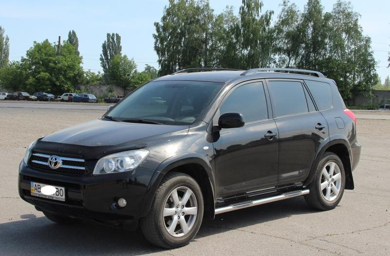 Купити Бічні труби для стандартної бази (2 шт, нерж) для Toyota Rav 4 2006-2013 рр
