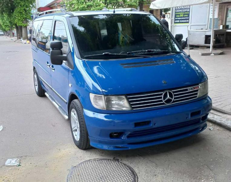 Купить Нижняя накладка на бампер Brabos Style (под покраску) для Mercedes Vito W638 1996-2003 гг