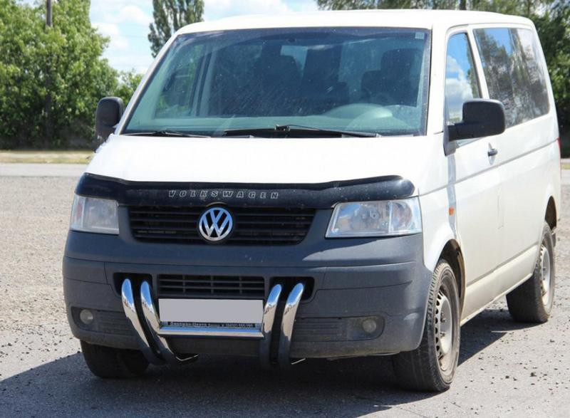 Купити Кенгурятник ST006-03 ніздрі (нерж) для Volkswagen T5 Transporter 2003-2010 рр