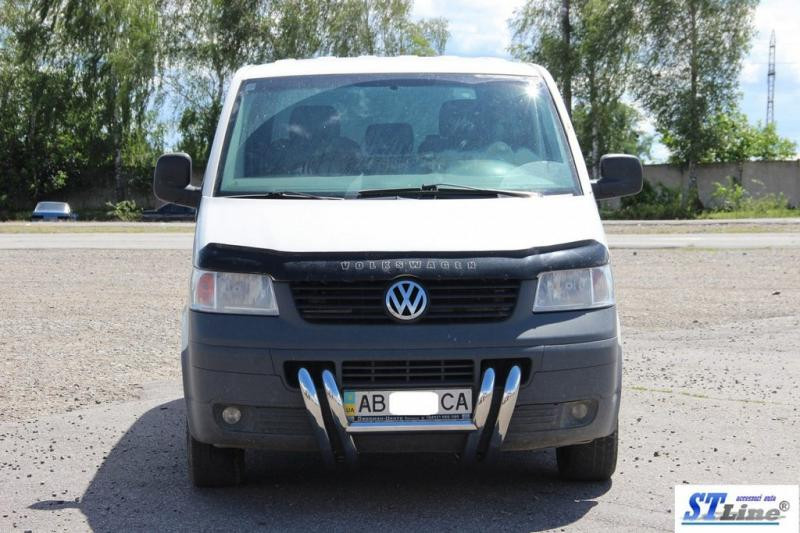 Купити Кенгурятник ST006-03 ніздрі (нерж) для Volkswagen T5 Transporter 2003-2010 рр