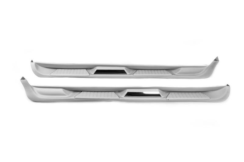 Купити Бокові пороги Sorento тип (під фарбування) для Peugeot Bipper