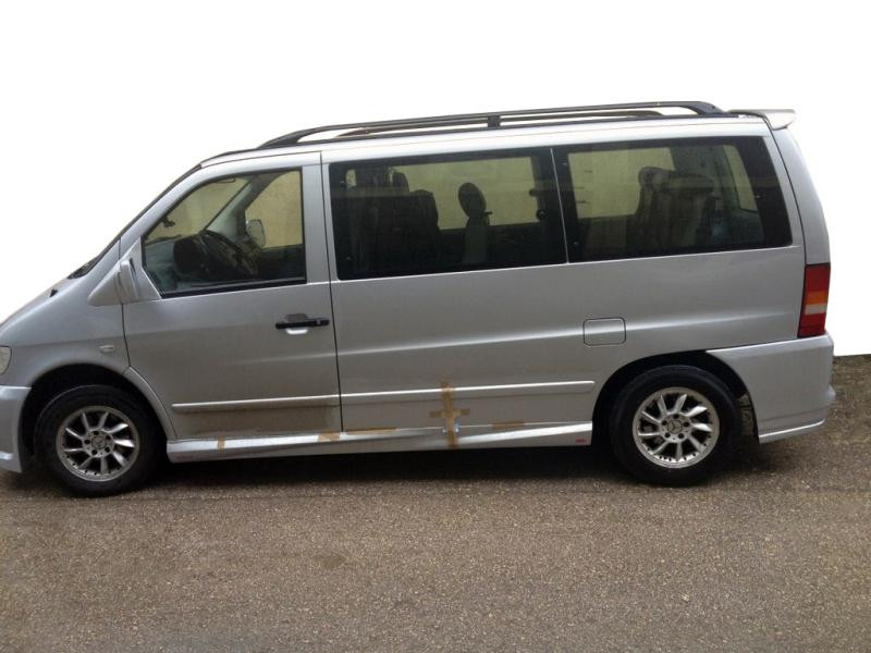 Купити Бічні спідниці Спорт 1 (під фарбування) для Mercedes Vito W638 1996-2003 рр