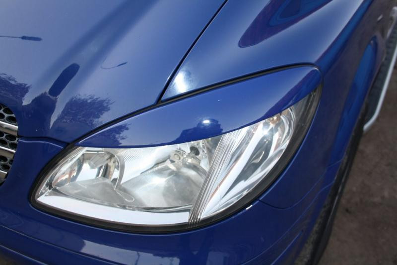 Купить Реснички прямые (черный глянец) для Mercedes Viano 2004-2014 гг