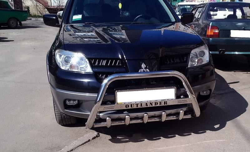 Купити Кенгурятник WT004 (нерж.) для Mitsubishi Outlander 2001-2006 рр