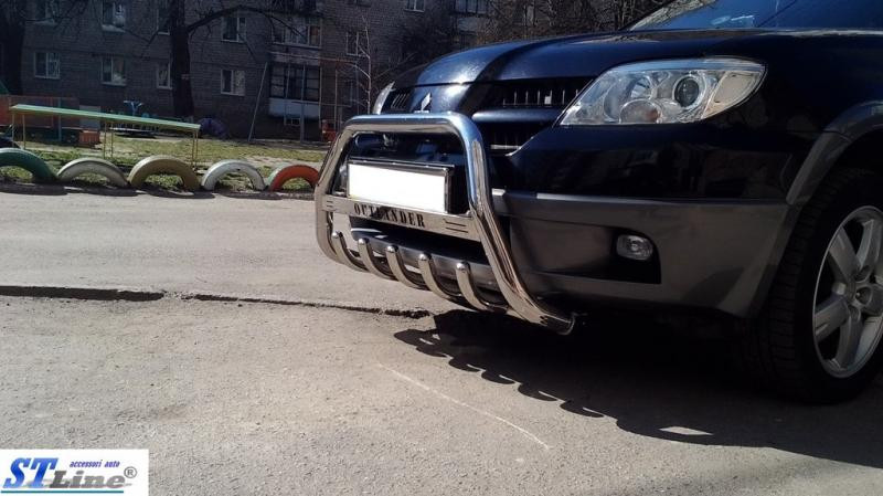 Купити Кенгурятник WT004 (нерж.) для Mitsubishi Outlander 2001-2006 рр