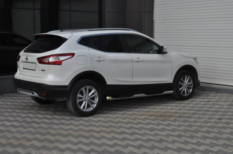 Купити Бічні труби (2014-2017, 2 шт., нерж.) для Nissan Qashqai/Rogue Sport рр