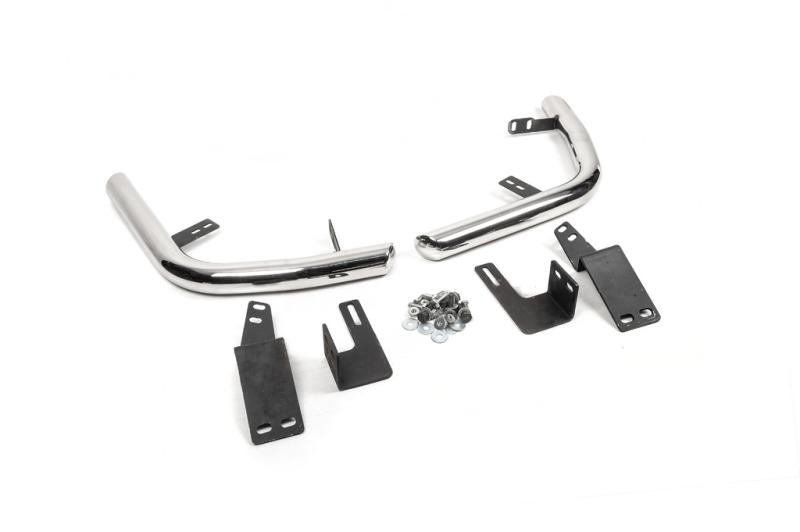 Купить Задние уголки AK003 (2 шт, нерж) для Toyota Land Cruiser Prado 120