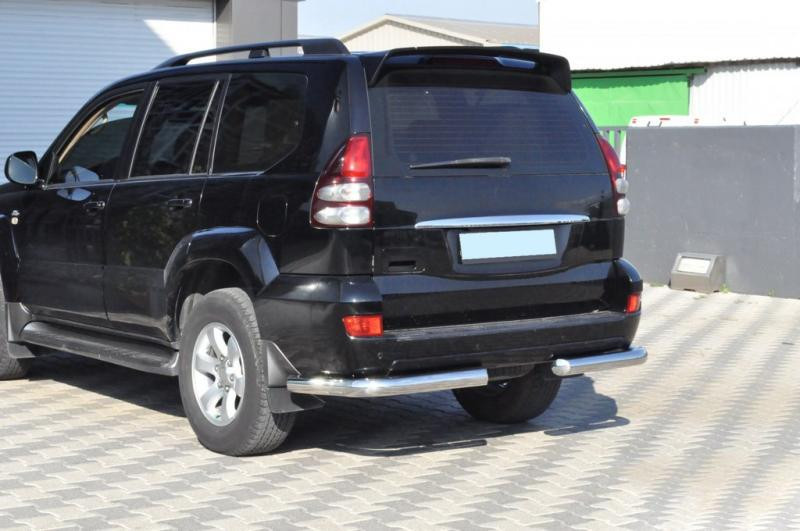 Купить Задние уголки AK003 (2 шт, нерж) для Toyota Land Cruiser Prado 120