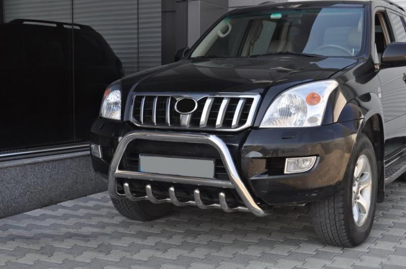 Купити Кенгурятник низький WT003 (нерж) для Toyota Land Cruiser Prado 120