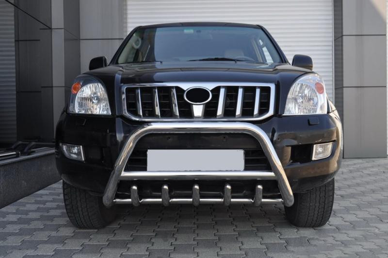 Купити Кенгурятник низький WT003 (нерж) для Toyota Land Cruiser Prado 120
