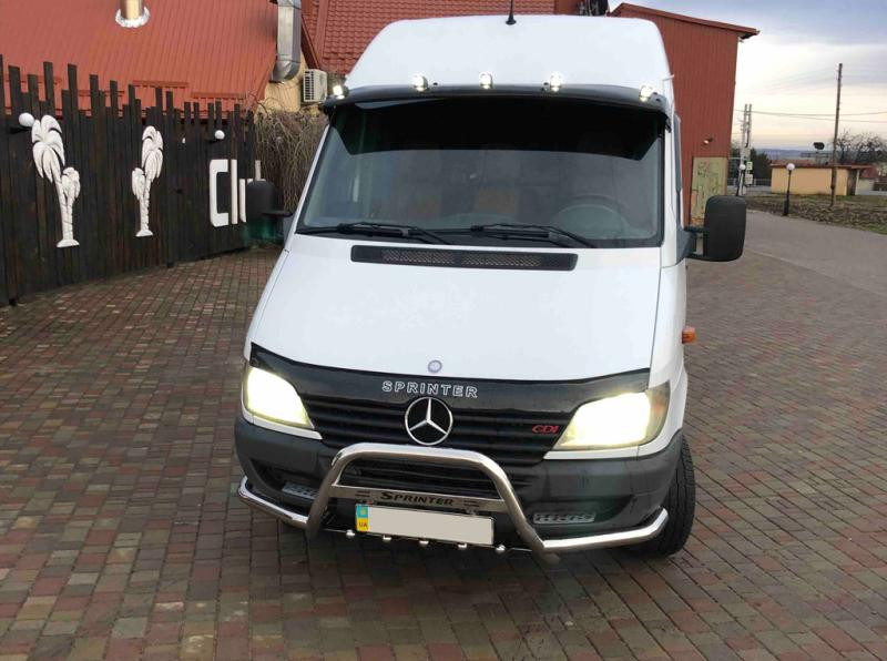 Купити Кенгурятник з вусами (нерж.) для Mercedes Sprinter W901/902/903/904/905 1995-2006 рр