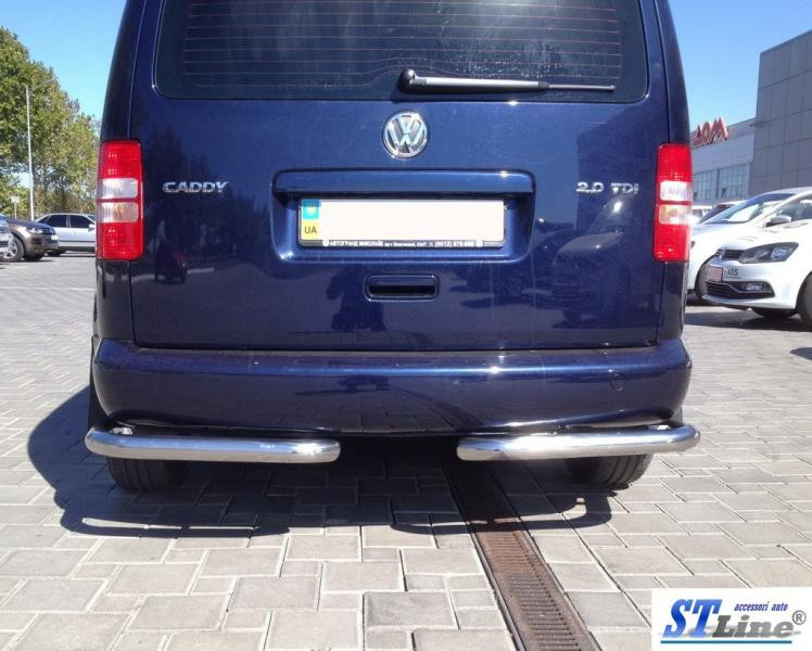 Купити Задні куточки AK003 (2 шт., нерж) для Volkswagen Caddy 2004-2010 рр