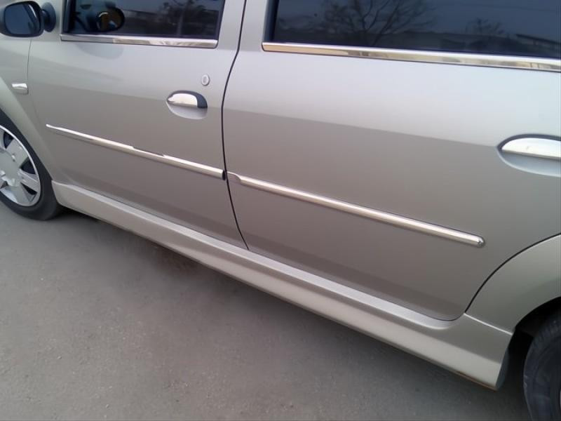 Купить Боковые пороги (под покраску) для Renault Logan I 2008-2013 гг