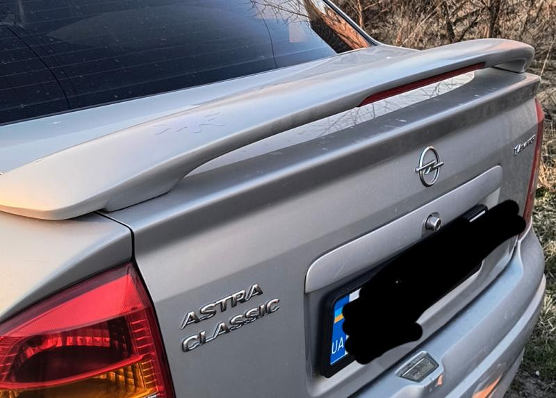 Купити Спойлер Sedan (під фарбування) для Opel Astra G classic 1998-2012 рр