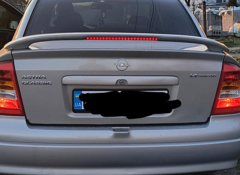 Купити Спойлер Sedan (під фарбування) для Opel Astra G classic 1998-2012 рр