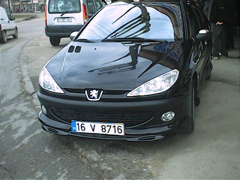 Купить Передняя нижняя юбка (под покраску) для Peugeot 206