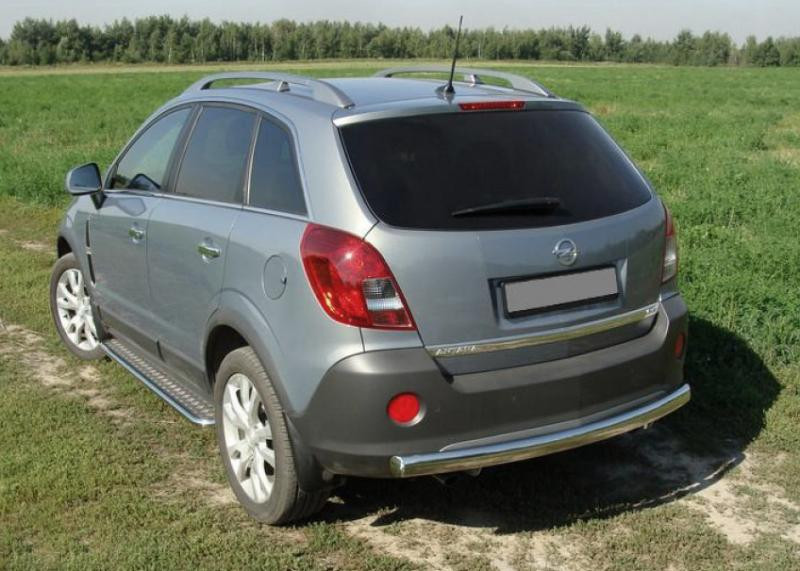 Купить Задняя дуга AK002 (нерж.) для Opel Antara 2006-2017 гг