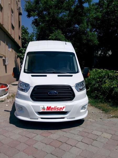 Купить Накладка на передний бампер LED (2014-2019, под покраску) для Ford Transit 2014- гг