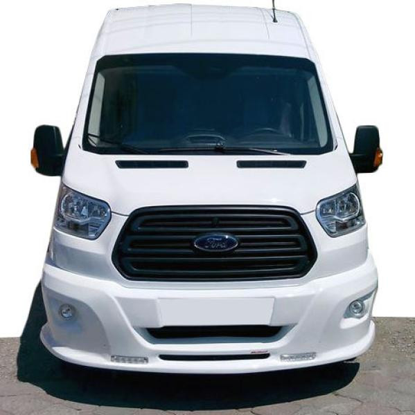 Купить Накладка на передний бампер LED (2014-2019, под покраску) для Ford Transit 2014- гг