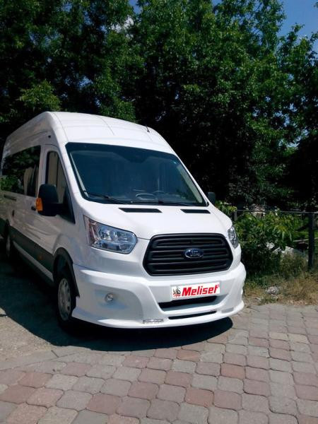 Купить Накладка на передний бампер LED (2014-2019, под покраску) для Ford Transit 2014- гг