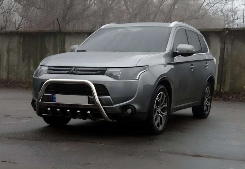 Купить Кенгурятник WT004 (нерж.) для Mitsubishi Outlander 2012-2021 гг